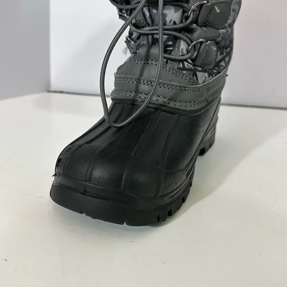 Kid Sport Snow Boots Gray and Black | Size 13 (33)